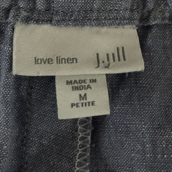 J. Jill Love Linen Pull on Linen Capri Pant Women's Size Medium Petite - Picture 3 of 7